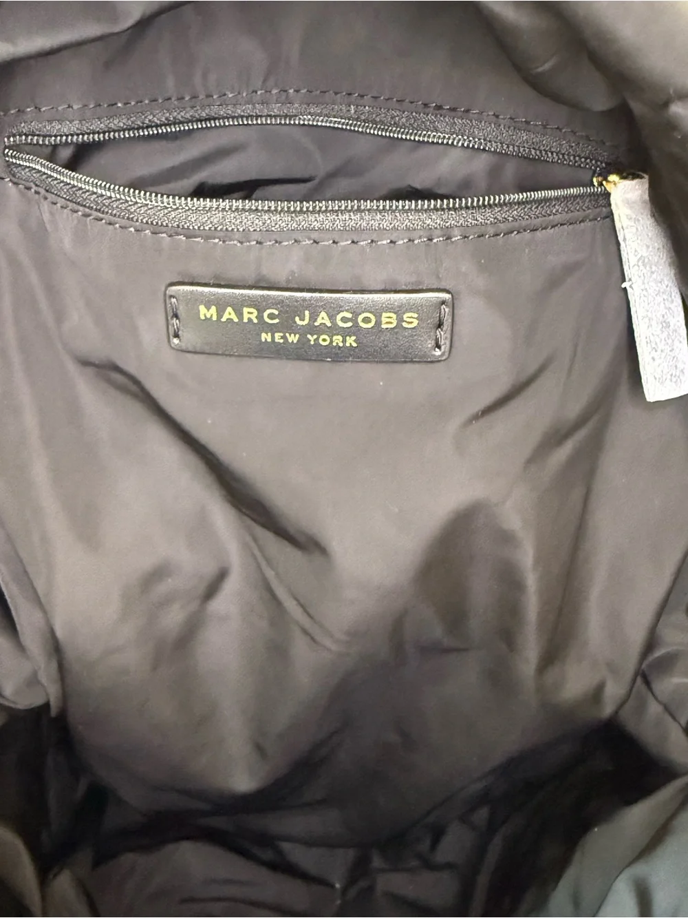 Marc Jacobs Black Quilted Nylon Mini Backpack Gold Hardware NWOT